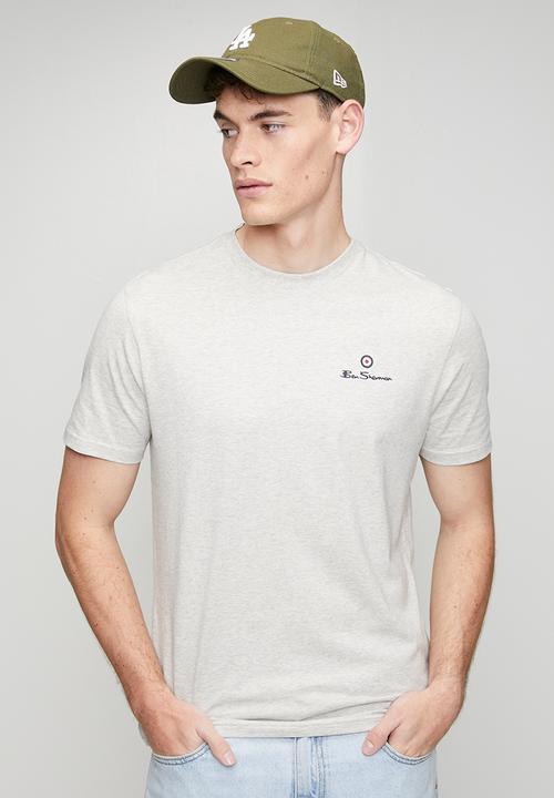 Ben Sherman - Essential Tar Print Crew T-shirt - Lt Spot Melange