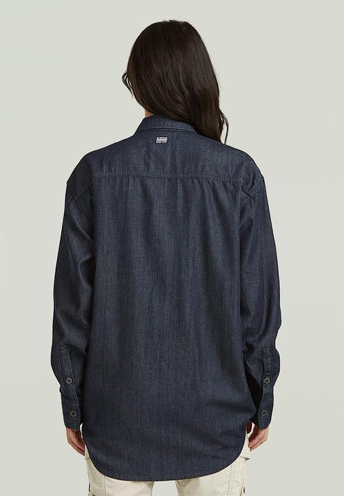 G-STAR - Tucked in relaxed shirt l\s wmn - rinsed
