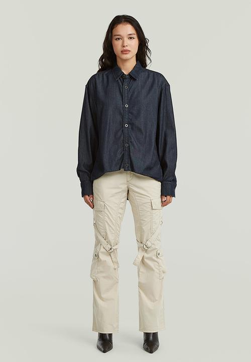G-STAR - Tucked in relaxed shirt l\s wmn - rinsed