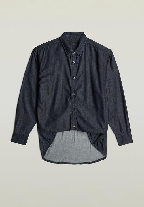 G-STAR - Tucked in relaxed shirt l\s wmn - rinsed