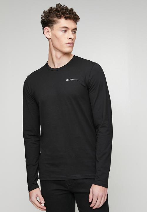 Ben Sherman - Essential Crew Neck Long Sleeve T-shirt - Black