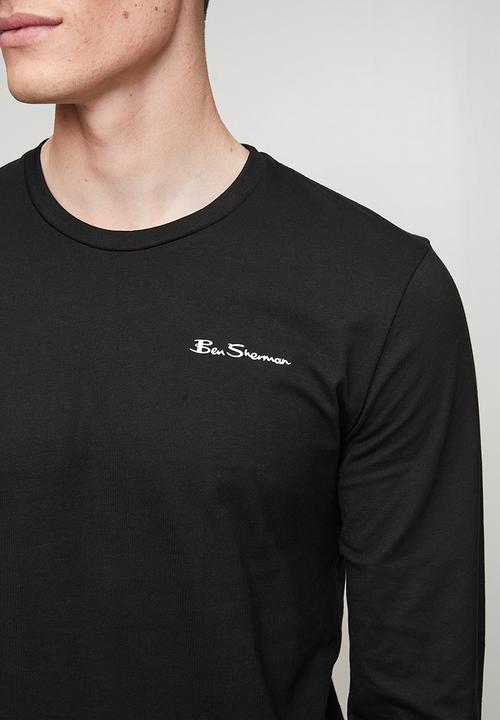 Ben Sherman - Essential Crew Neck Long Sleeve T-shirt - Black