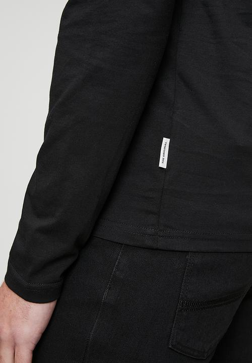 Ben Sherman - Essential Crew Neck Long Sleeve T-shirt - Black
