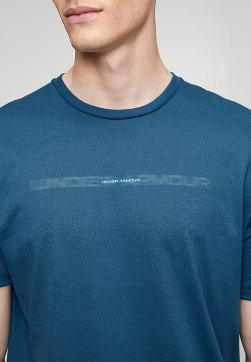 Under Armour - UA M BLUR WM Short Sleeve - Wham Blue /  / Blue Haze