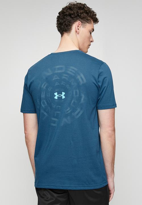 Under Armour - UA M BLUR WM Short Sleeve - Wham Blue /  / Blue Haze