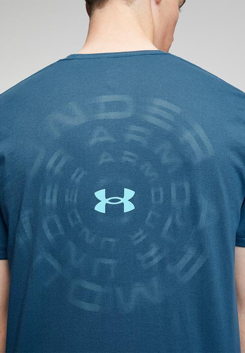 Under Armour - UA M BLUR WM Short Sleeve - Wham Blue /  / Blue Haze