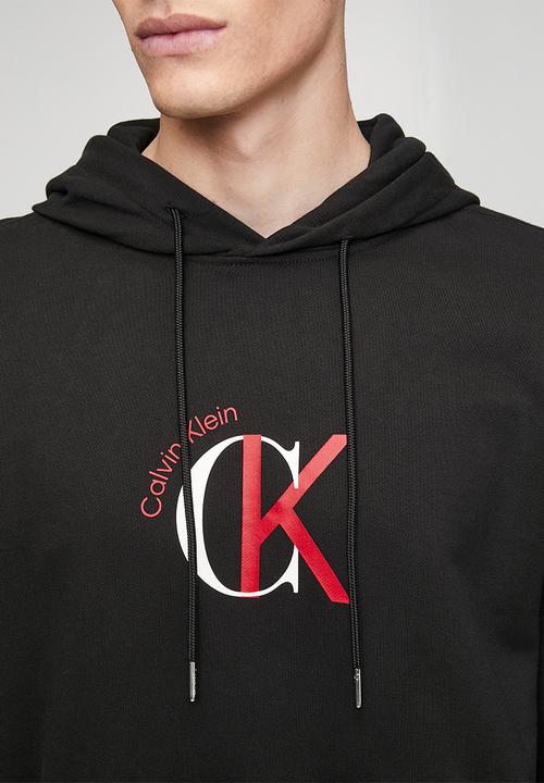 Calvin Klein - Ls Eu 350Terry Graphic Hoodie - Black