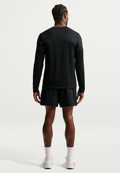 Nike - Dri-FIT Legend Long-Sleeve Fitness Top - Black/Matte Silver