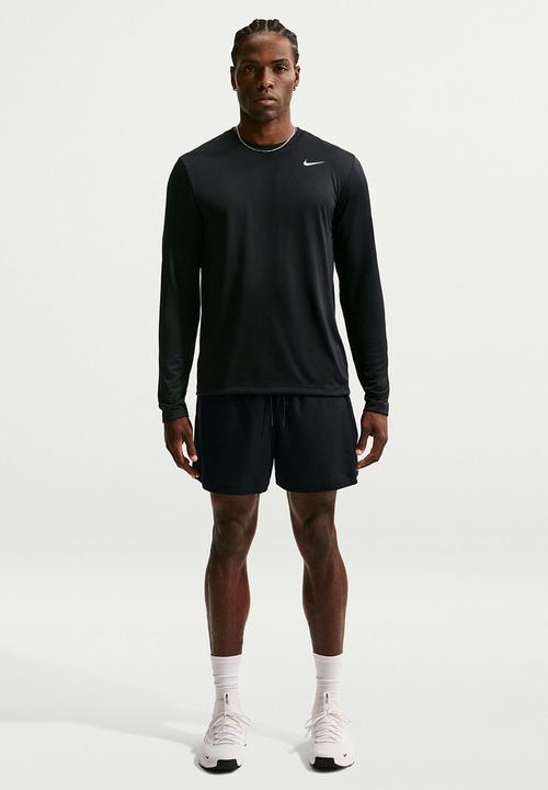 Nike - Dri-FIT Legend Long-Sleeve Fitness Top - Black/Matte Silver