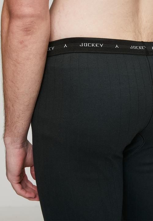 Jockey - 1 Pack  drop needle interlock  long john - Interlock-Black L/John