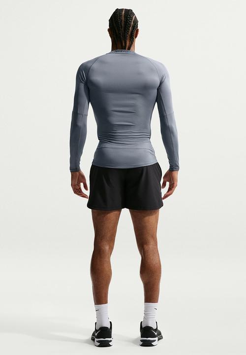 Nike - Pro Dri-FIT Tight Long-Sleeve Fitness Top - Smoke Grey/Black
