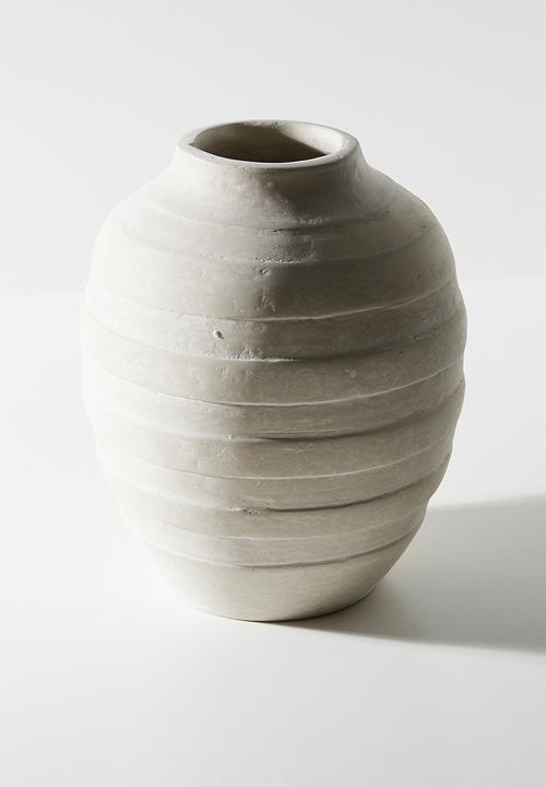 Sixth Floor - Lineo Papermache Vessle White