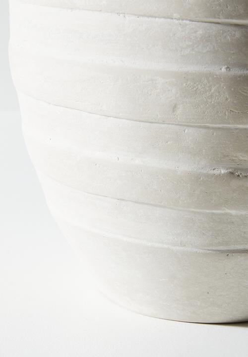 Sixth Floor - Lineo Papermache Vessle White