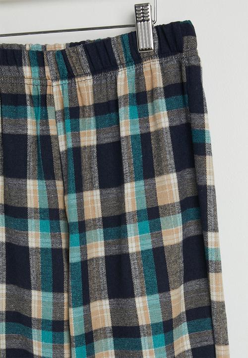 Pop Candy - Flannel bottoms pj set - multi