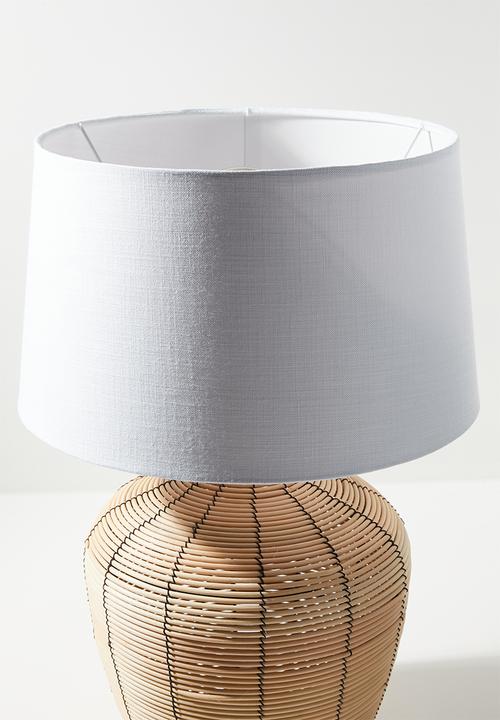 Sixth Floor - Chile cane lamp - white & neutral