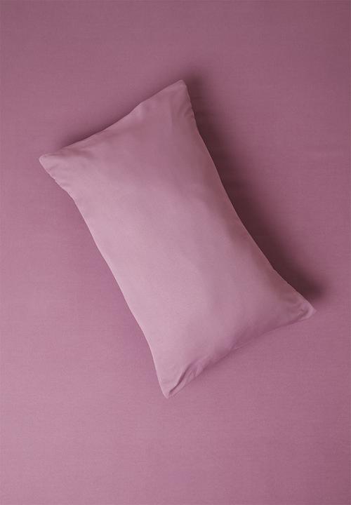 Sixth Floor - Recycled microfibre std pillowcase set Dusty Orchid