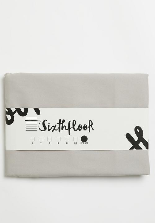 Sixth Floor - Recycled microfibre standard pillowcase set Greige