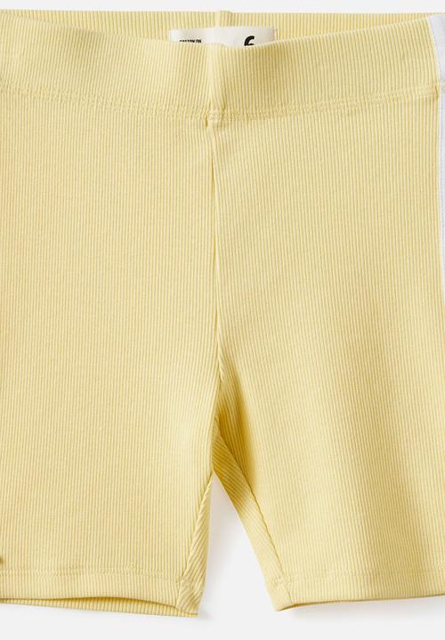 Cotton On - Hailey Bike Short - Baby Yellow/Bows
