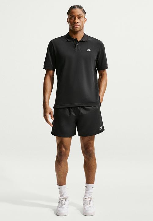 Nike - Nike Men's Club Pique Polo - Black/White 
