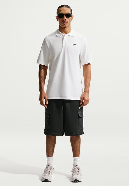 Nike - Nike Men's Club Pique Polo - White/Black