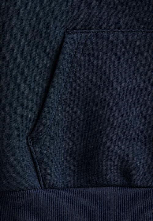 H&M - Brushed-inside hoodie - navy blue