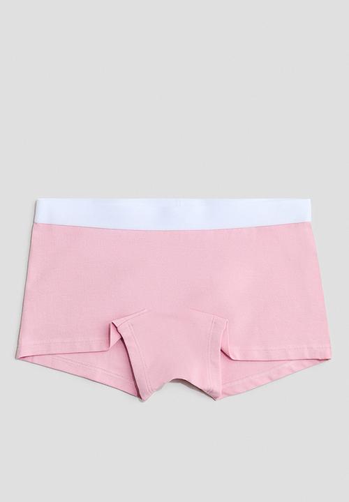 H&M - 5-Pack cotton boxers - peachy pink/black