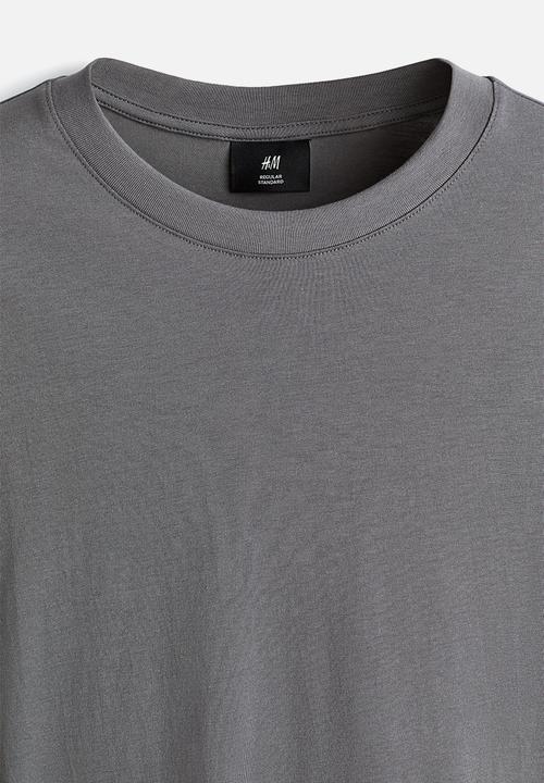 H&M - Regular fit jersey top - grey