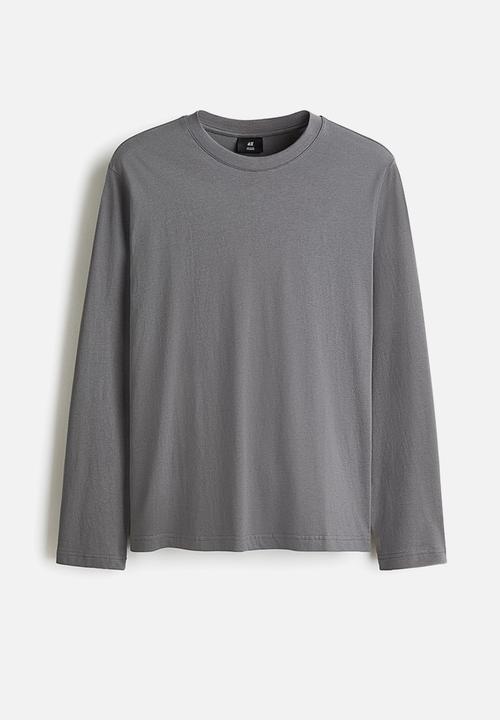 H&M - Regular fit jersey top - grey
