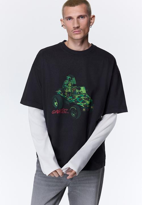 Oversized fit tTshirt - black/gorillaz - 1159823090