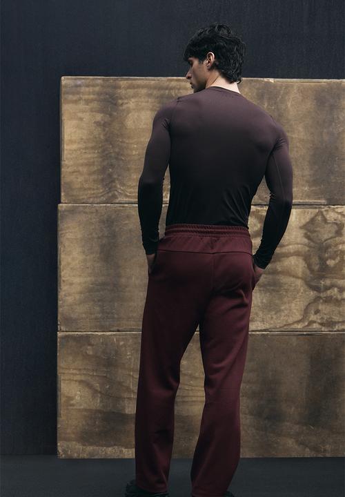 H&M - Regular fit sports joggers - burgundy