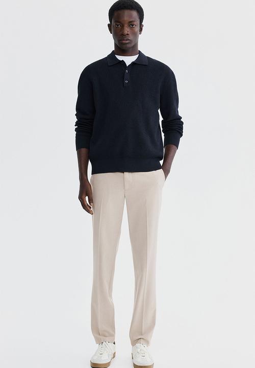 H&M - Slim fit tailored trousers - beige