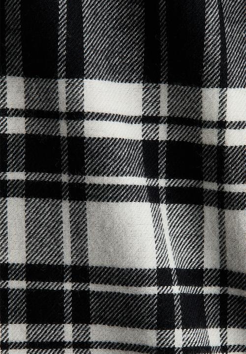 H&M - Cotton pyjama bottoms - black/checked