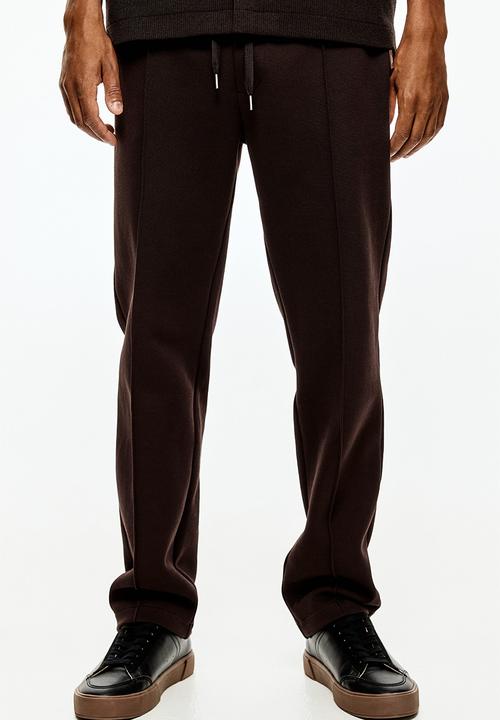 H&M - Regular fit tailored joggers - dark brown