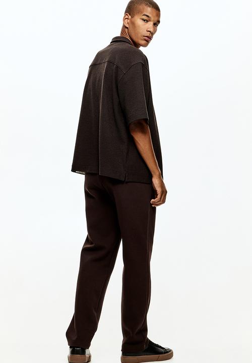 H&M - Regular fit tailored joggers - dark brown