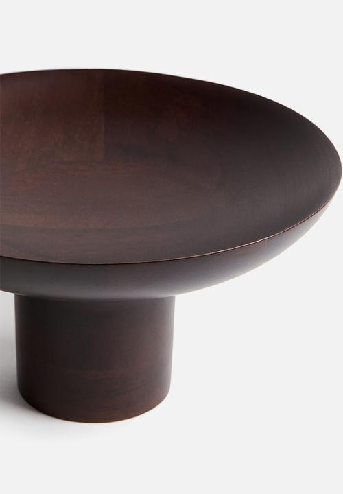 H&M - Footed serving bowl - dark brown