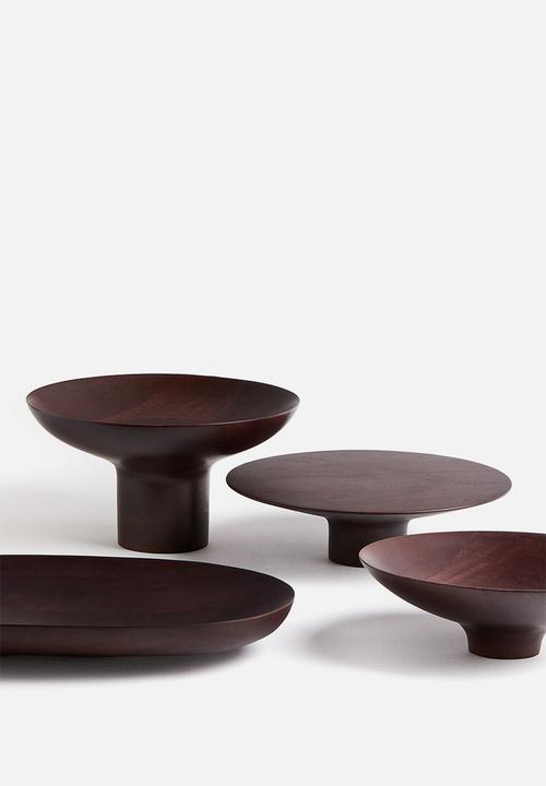 H&M - Footed serving bowl - dark brown