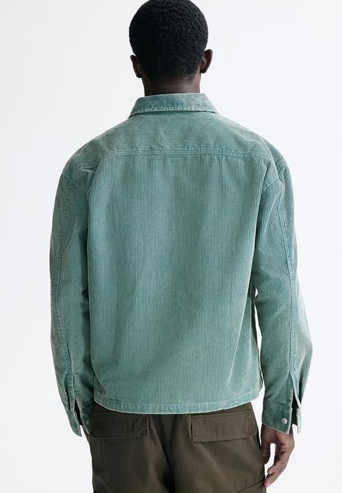 H&M - Corduroy overshirt - dusty green