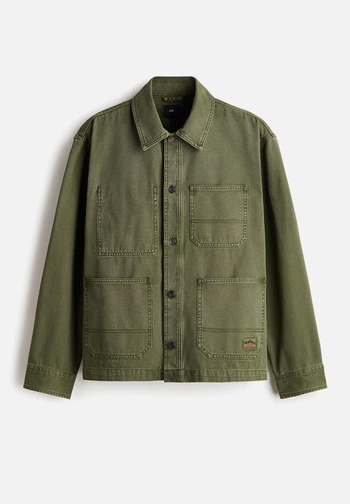 H&M - Canvas overshirt - green