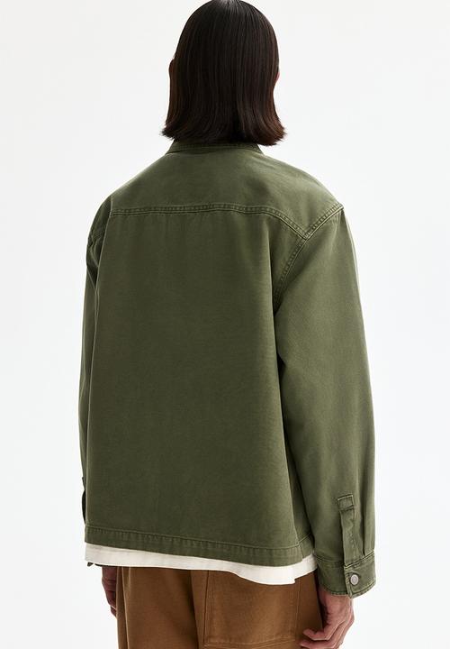 H&M - Canvas overshirt - green