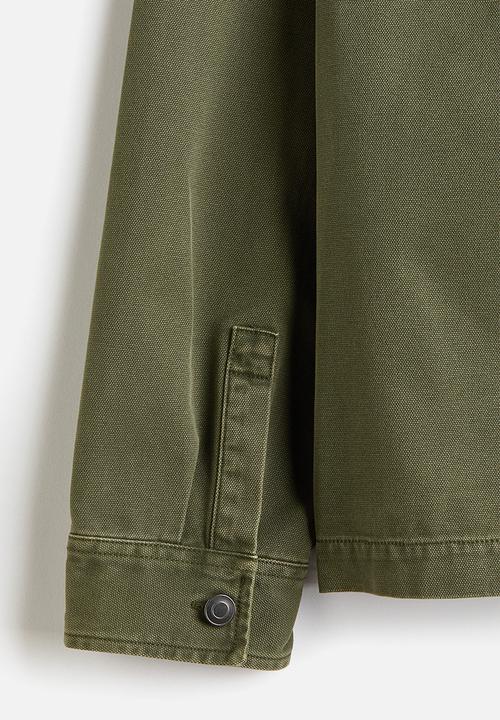 H&M - Canvas overshirt - green
