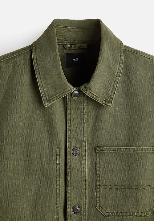 H&M - Canvas overshirt - green