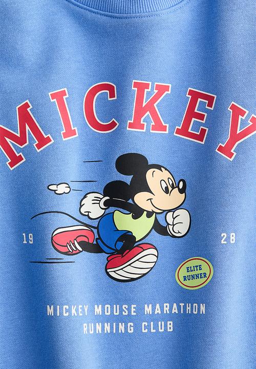 H&M - Printed sweatshirt - blue/mickey mouse