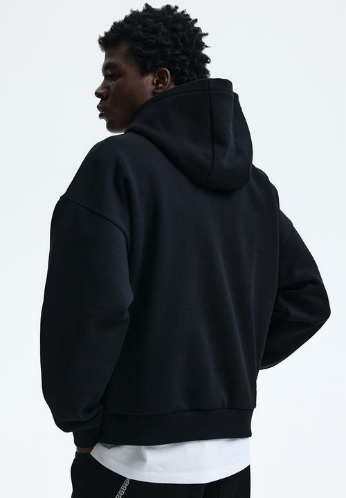 H&M - Loose fit hoodie - black/euphoria