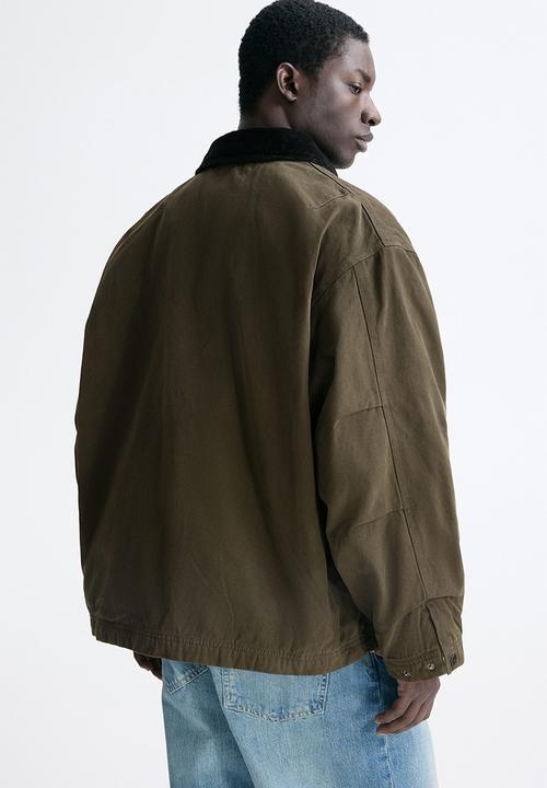 H&M - Workwear jacket - dark khaki green