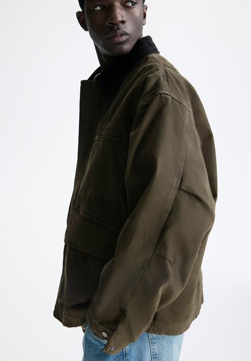 H&M - Workwear jacket - dark khaki green