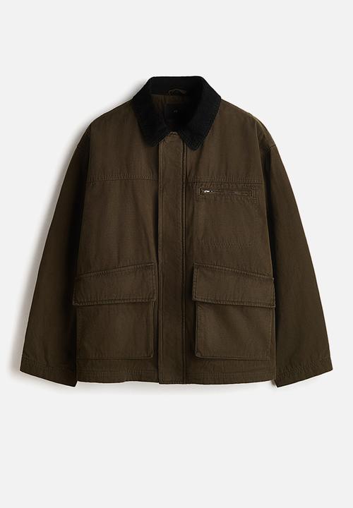 H&M - Workwear jacket - dark khaki green