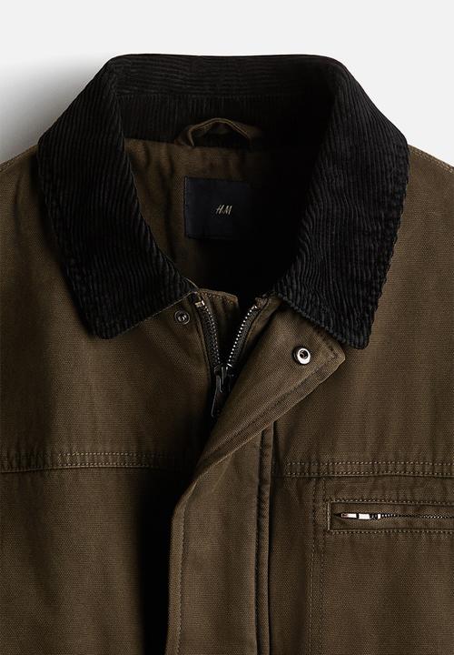 H&M - Workwear jacket - dark khaki green