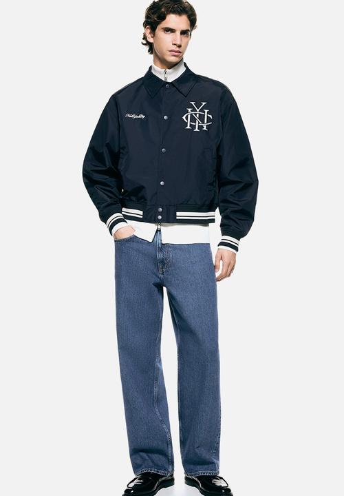 H&M - Baseball jacket - navy blue/nyc