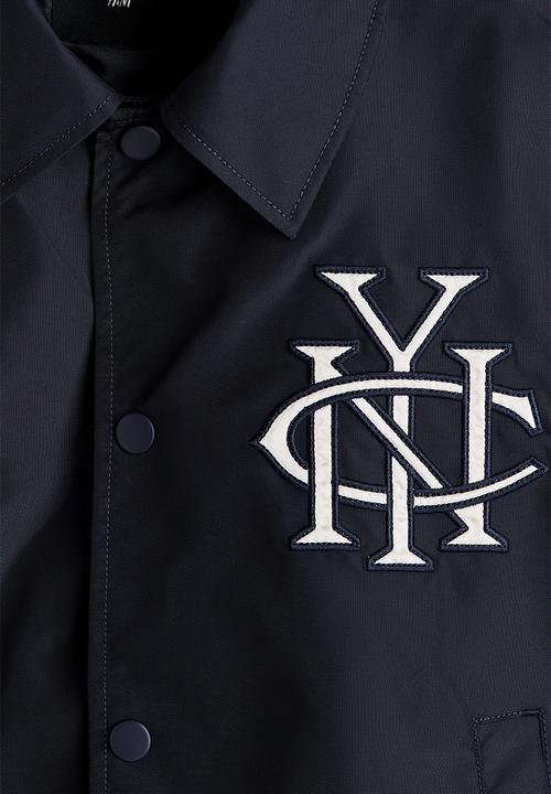 H&M - Baseball jacket - navy blue/nyc
