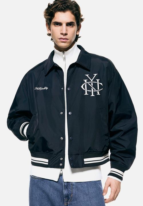 H&M - Baseball jacket - navy blue/nyc